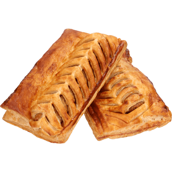 Foto van Frikandelbroodje halal op witte achtergrond