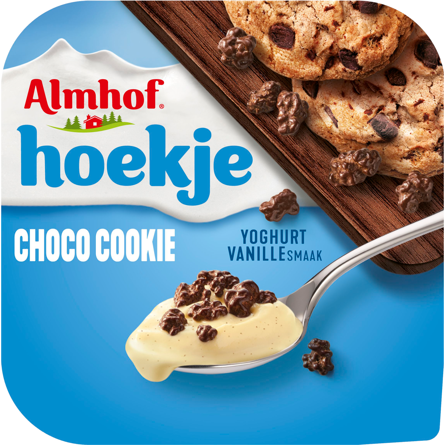 Almhof Hoekje Choco Cookie Yoghurt Vanillesmaak 150 g