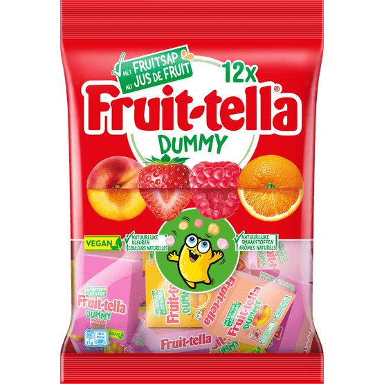 Foto van Fruittella Dummy op witte achtergrond