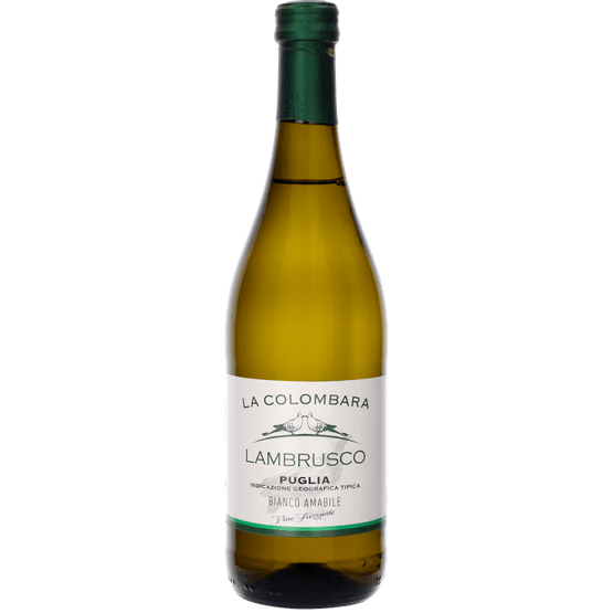 Foto van Colombara Lambrusco bianco op witte achtergrond