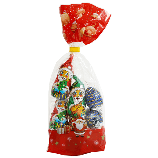 Foto van Chocolade kersthangers op witte achtergrond