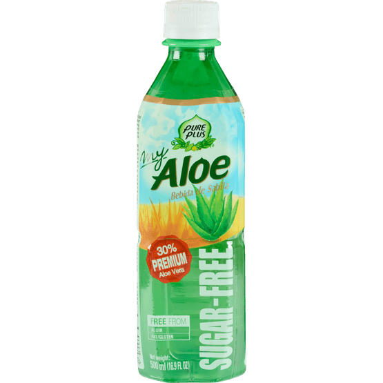 Foto van Pure Plus Aloe vera zero op witte achtergrond