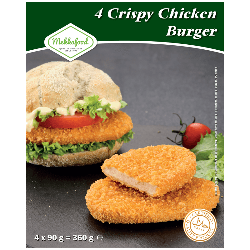 Mekkafood 4 crispy chicken burger