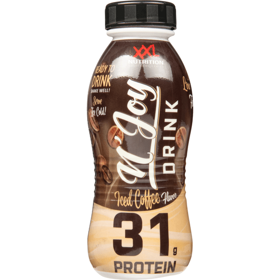 Foto van XXL NUTRITION Njoy protein drink iced coffee op witte achtergrond