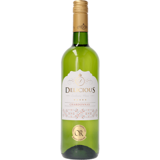 Foto van Delicious Chardonnay op witte achtergrond