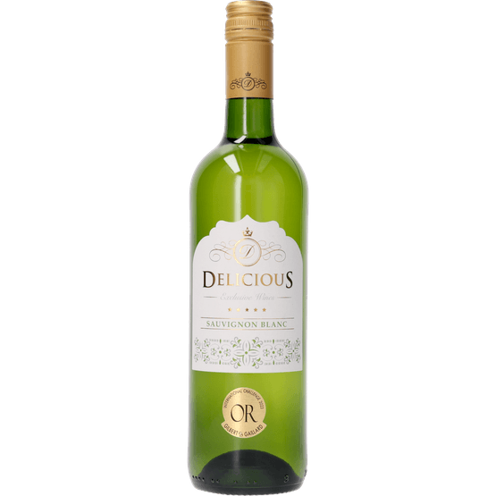 Foto van Delicious Sauvignon blanc op witte achtergrond