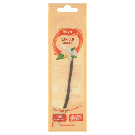 Foto van Silvo Vanille stokje op witte achtergrond