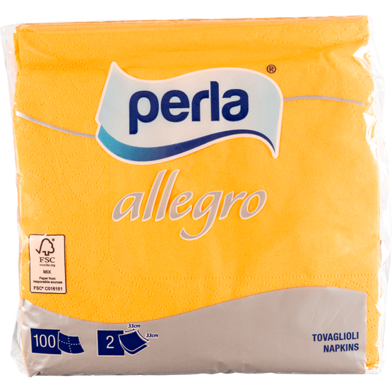 Foto van Perla Servetten 2 laags op witte achtergrond