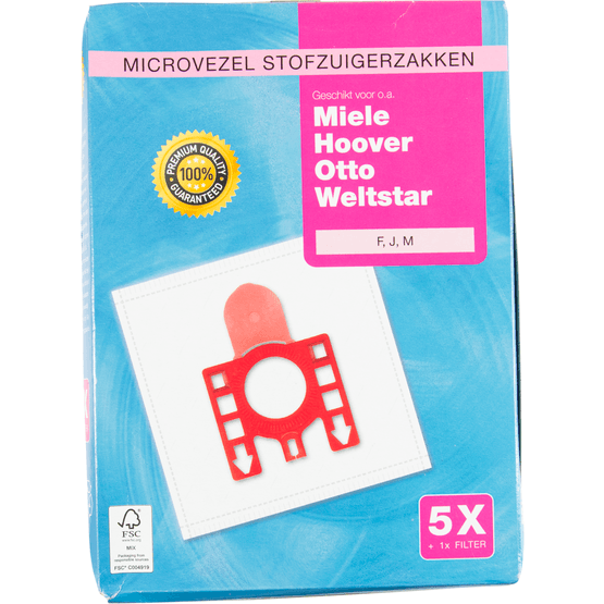 Foto van Stofzuigerzakken Miele op witte achtergrond