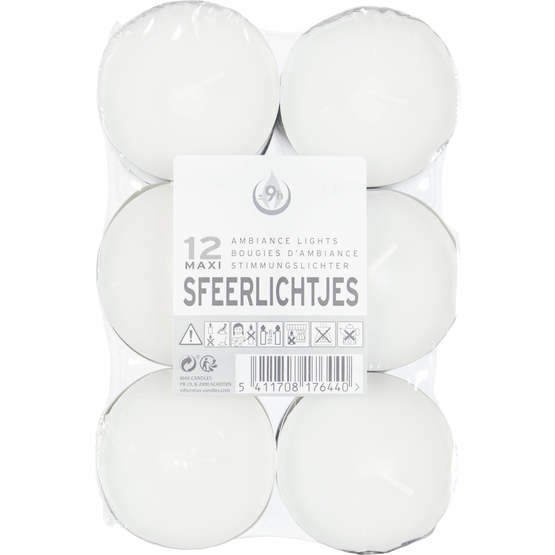 Foto van Max Candles Theelichten 10 uur op witte achtergrond