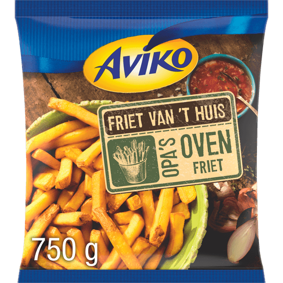 Foto van Aviko Opa's ovenfriet op witte achtergrond