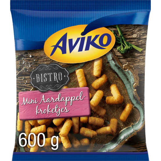 Foto van Aviko Aardappelkroketjes Mini op witte achtergrond
