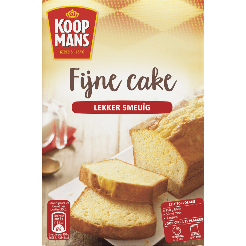 Koopmans Fijne cake mix