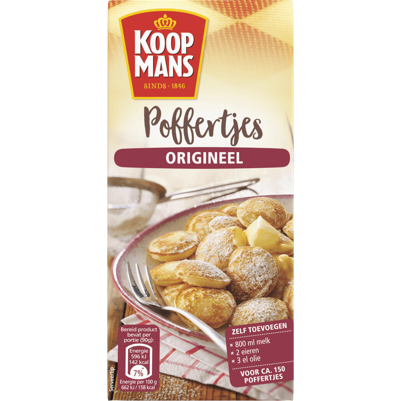 Koopmans Mix voor poffertjes origineel