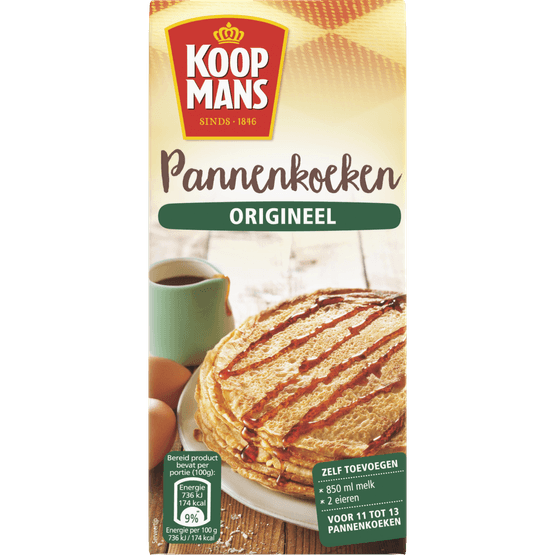 Foto van Koopmans Pannenkoeken origineel op witte achtergrond