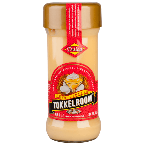 Foto van Tokkelroom Naturel op witte achtergrond