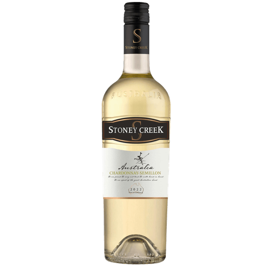Foto van Stoney Creek Chardonnay semillon op witte achtergrond