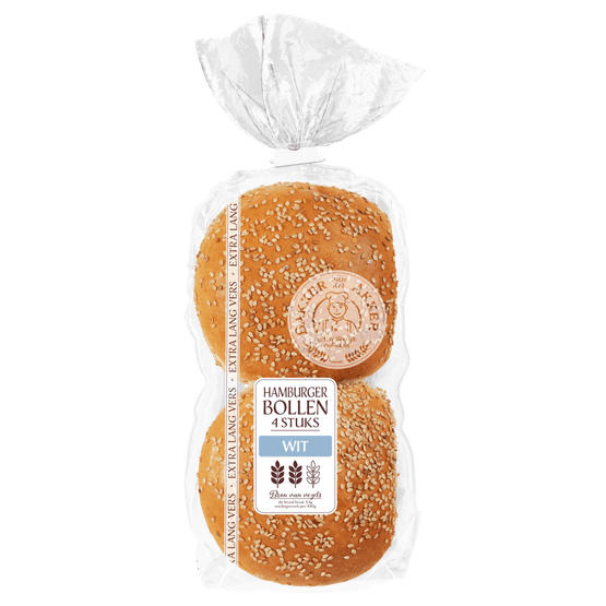 Foto van Bakker van der Akker Hamburgerbollen op witte achtergrond