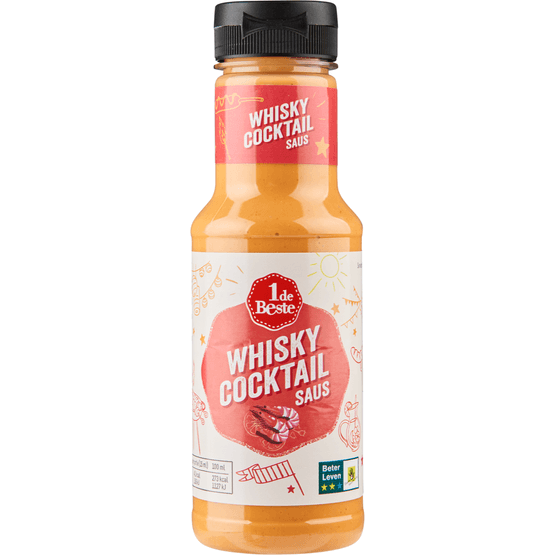 Foto van 1 de Beste Whisky cocktailsaus op witte achtergrond
