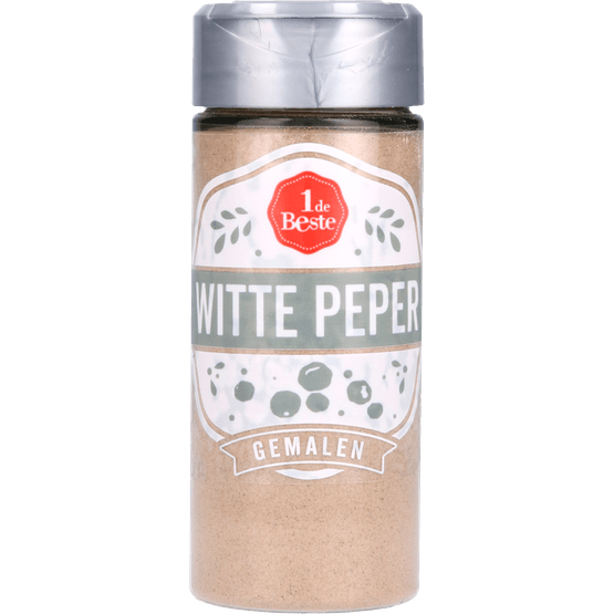 Foto van 1 de Beste Peper wit op witte achtergrond
