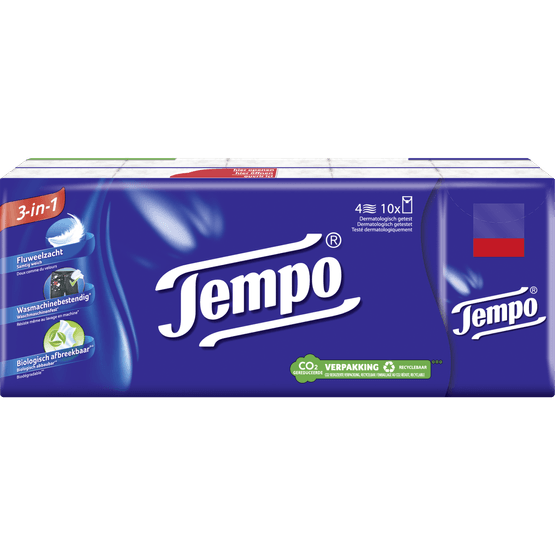 Foto van Tempo Zakdoekjes original 4 laags op witte achtergrond
