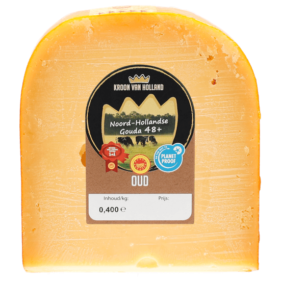 Foto van Kroon van Holland Actie kaas oud 48+ stuk op witte achtergrond