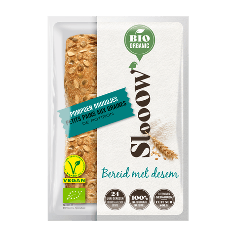 BIO Pompoenbroodjes 4 stuks