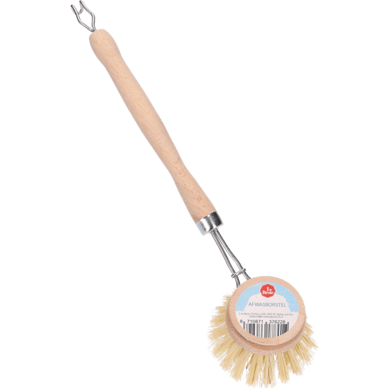 Foto van 1 de Beste Afwasborstel hout op witte achtergrond