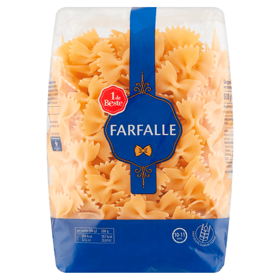 Foto van 1 de Beste Farfalle op witte achtergrond
