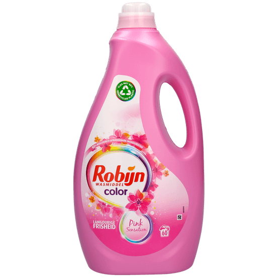 Foto van Robijn Vloeibaar wasmiddel pink sensation 60 wasbeurten op witte achtergrond