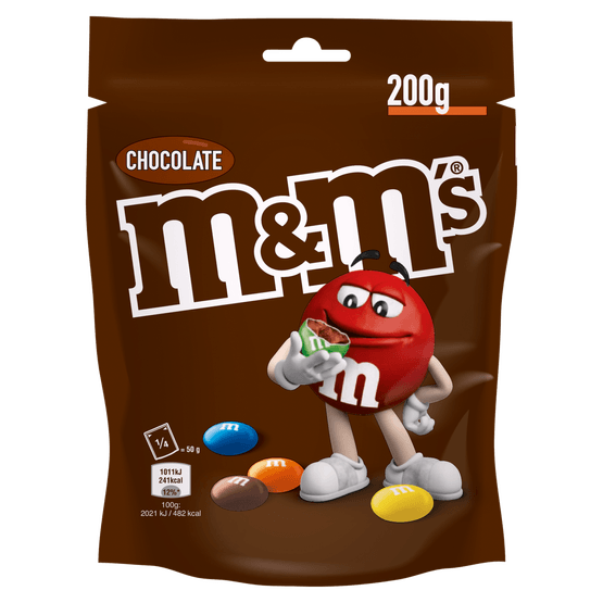 Foto van M&M's Choco op witte achtergrond