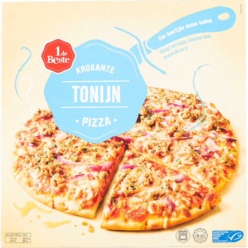 1 De Beste Krokante pizza tonijn