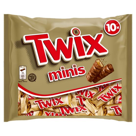 Foto van Twix Mini op witte achtergrond
