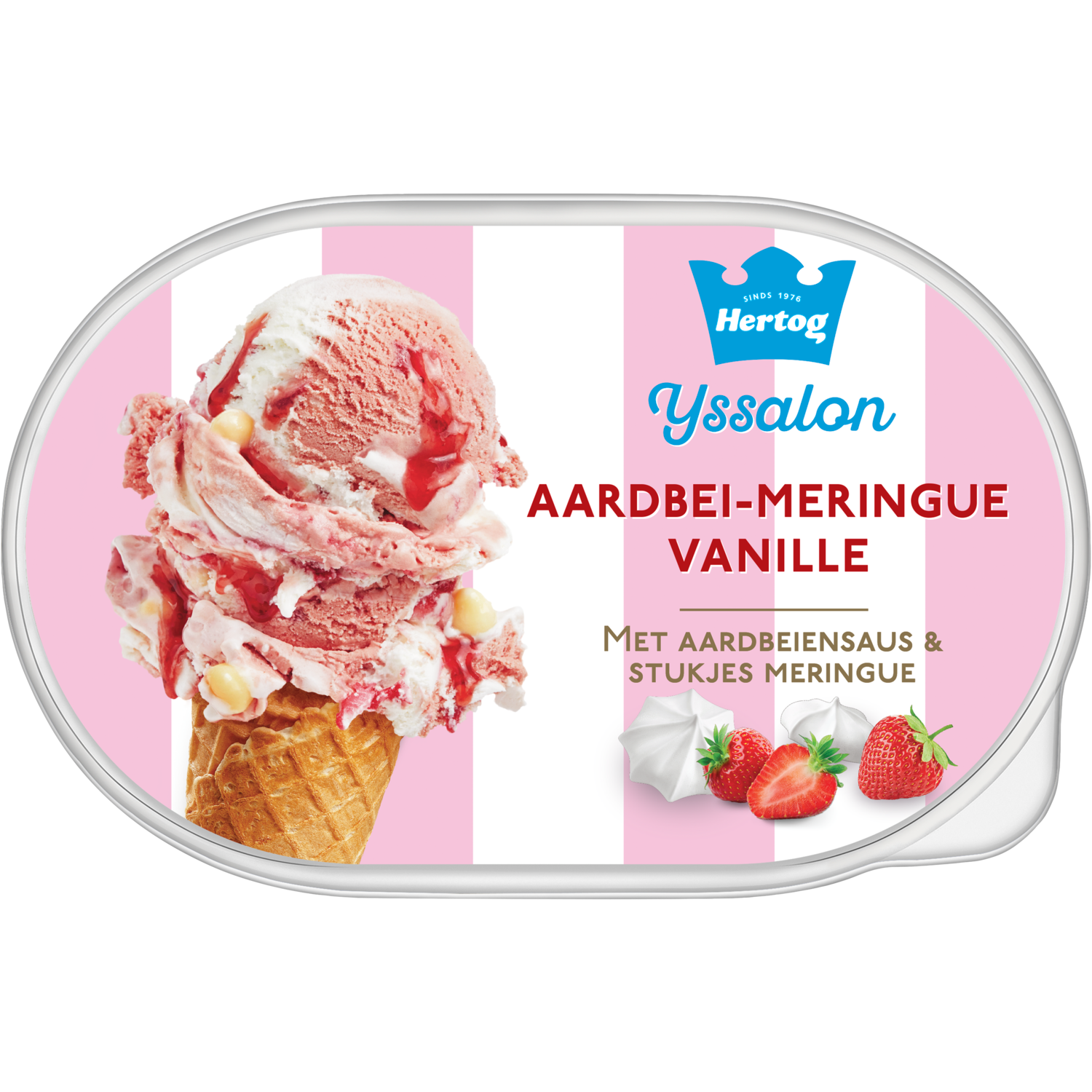 Hertog IJs IJssalon Aardbei-Meringue Vanille