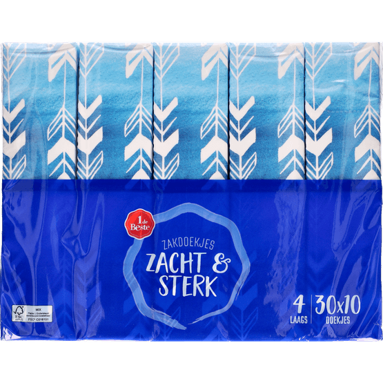 Foto van 1 de Beste Zakdoekjes 4-laags op witte achtergrond