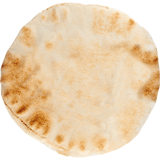 Foto van Libanese wraps op witte achtergrond