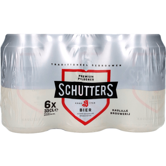 Foto van Schutters Pilsener 6x33 cl op witte achtergrond
