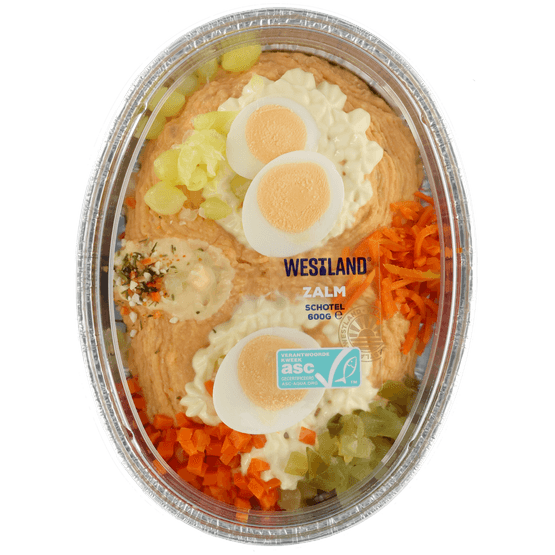 Foto van Westland Zalmschotel op witte achtergrond