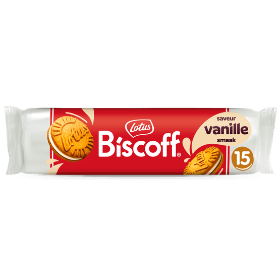 Foto van Lotus Speculoos vanille op witte achtergrond