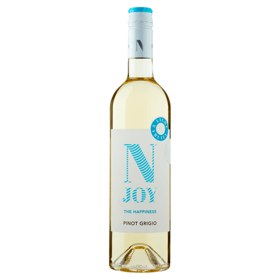 Foto van Njoy Pinot grigio op witte achtergrond