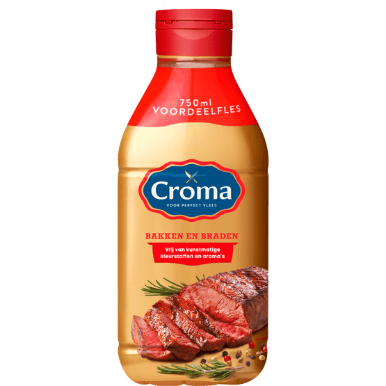 Foto van Croma Vloeibaar op witte achtergrond