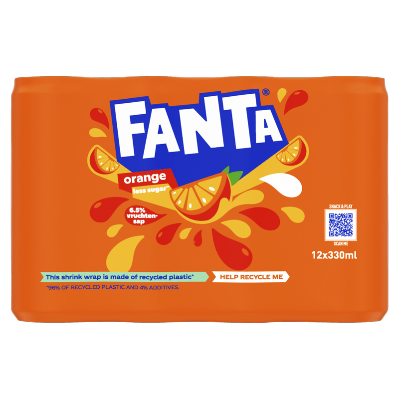 Fanta Orange Blik 12 x 0,33 L