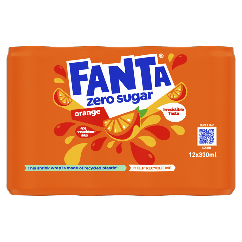 Fanta Orange zero sugar 12 x 330 ml