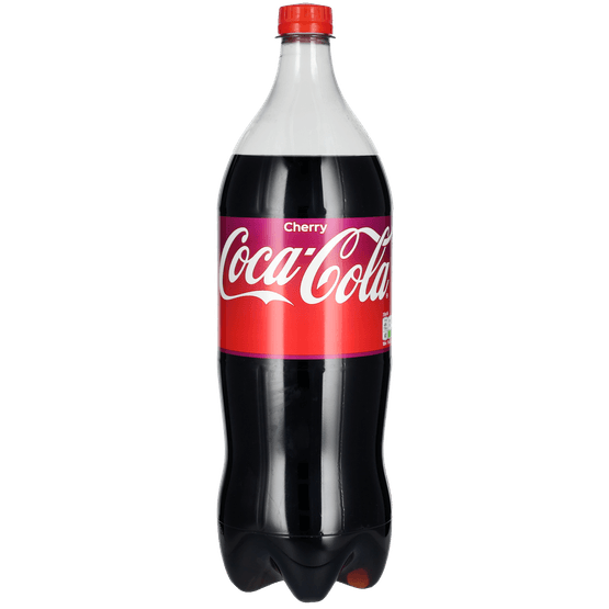 Foto van Coca-Cola Cherry op witte achtergrond