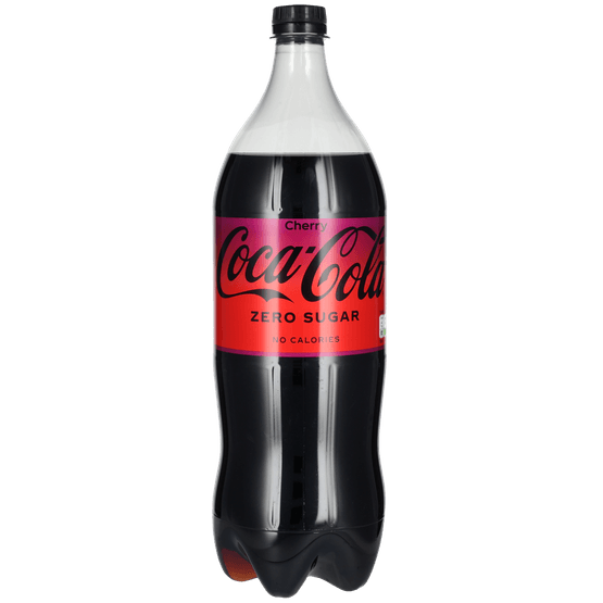 Foto van Coca-Cola Zero cherry op witte achtergrond