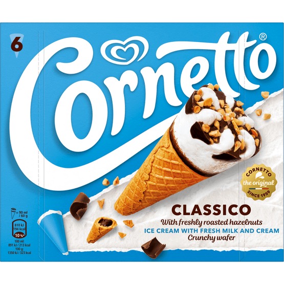 Foto van Ola Cornetto classico op witte achtergrond