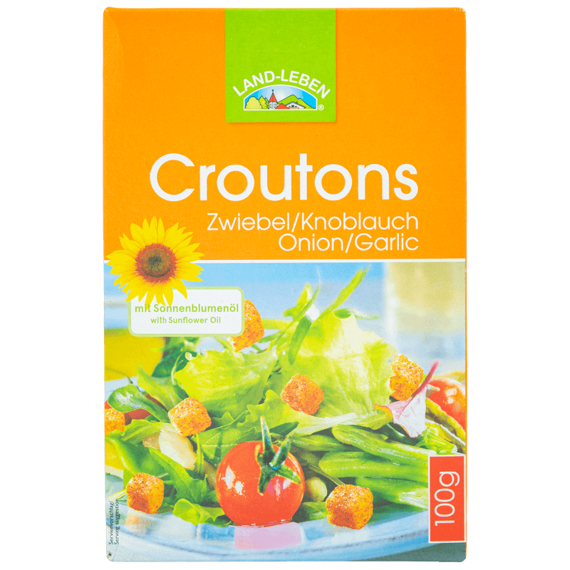Land Leben Croutons knoflook ui