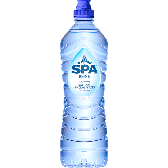 Foto van Spa Mineraalwater reine sportdop op witte achtergrond