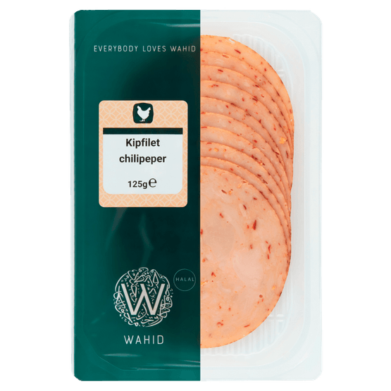 Foto van Wahid Kipfilet chilipeper op witte achtergrond