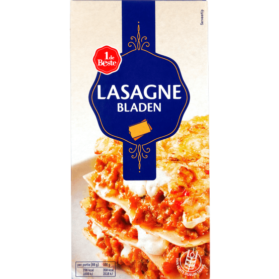 Foto van 1 de Beste Lasagnebladen op witte achtergrond